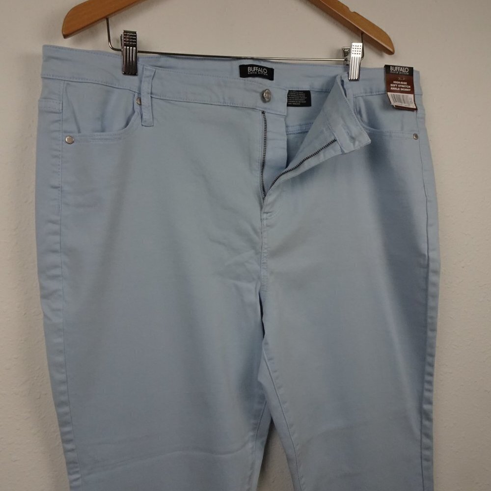 Buffalo David Bitton High Rise Jeans Women's Size 18 Blue Stretch - Picture 3 of 9
